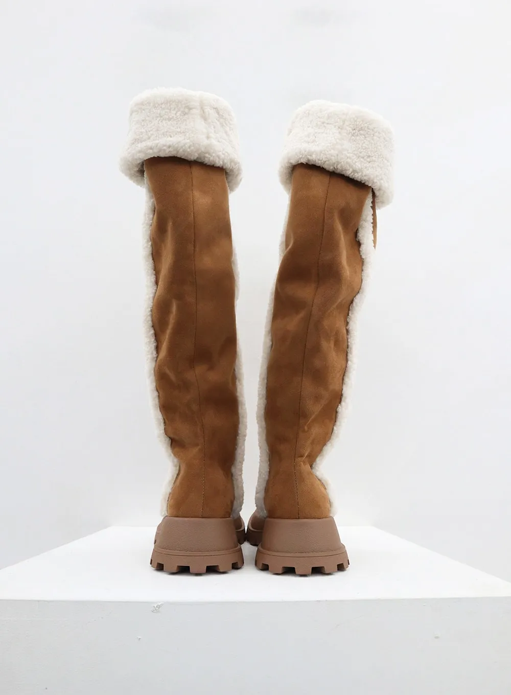 Shearling Knee High Boots CD12