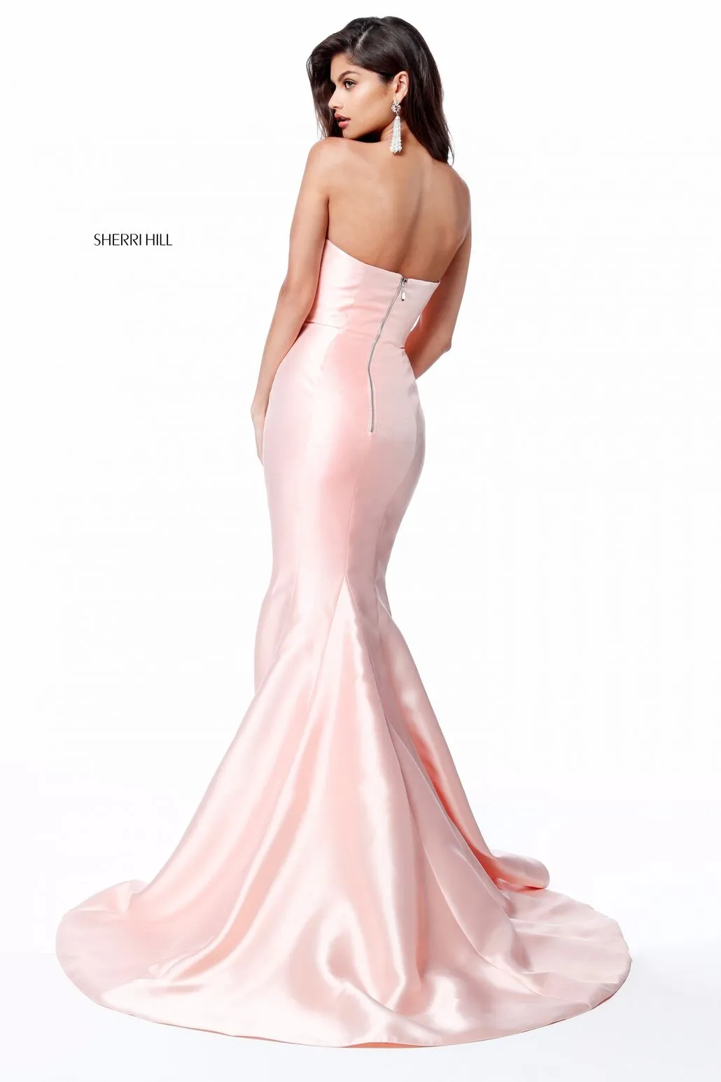 Sherri Hill - 51671: Elegant Strapless Mikado Mermaid Gown