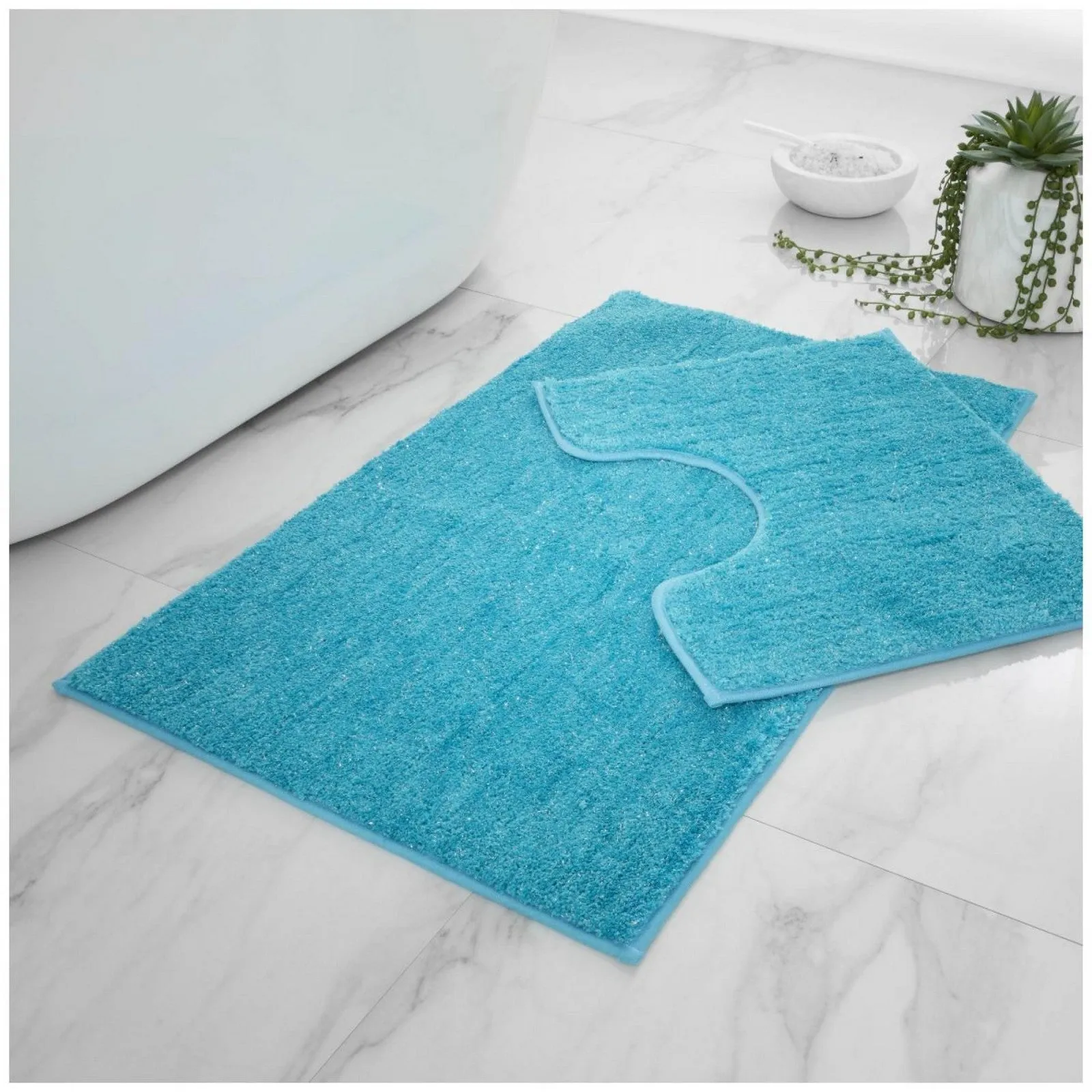 Shiny Bath Mat Set