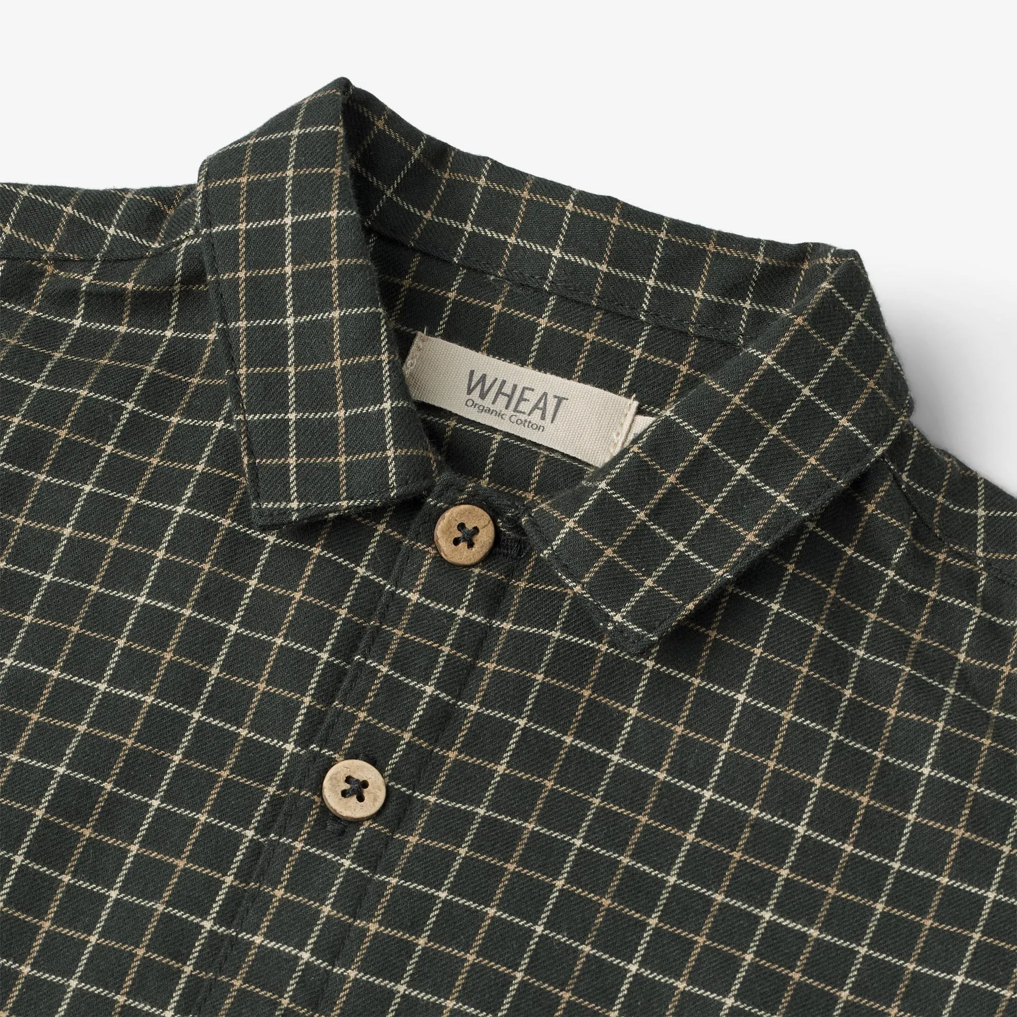 Shirt Oscar | Baby - black coal check