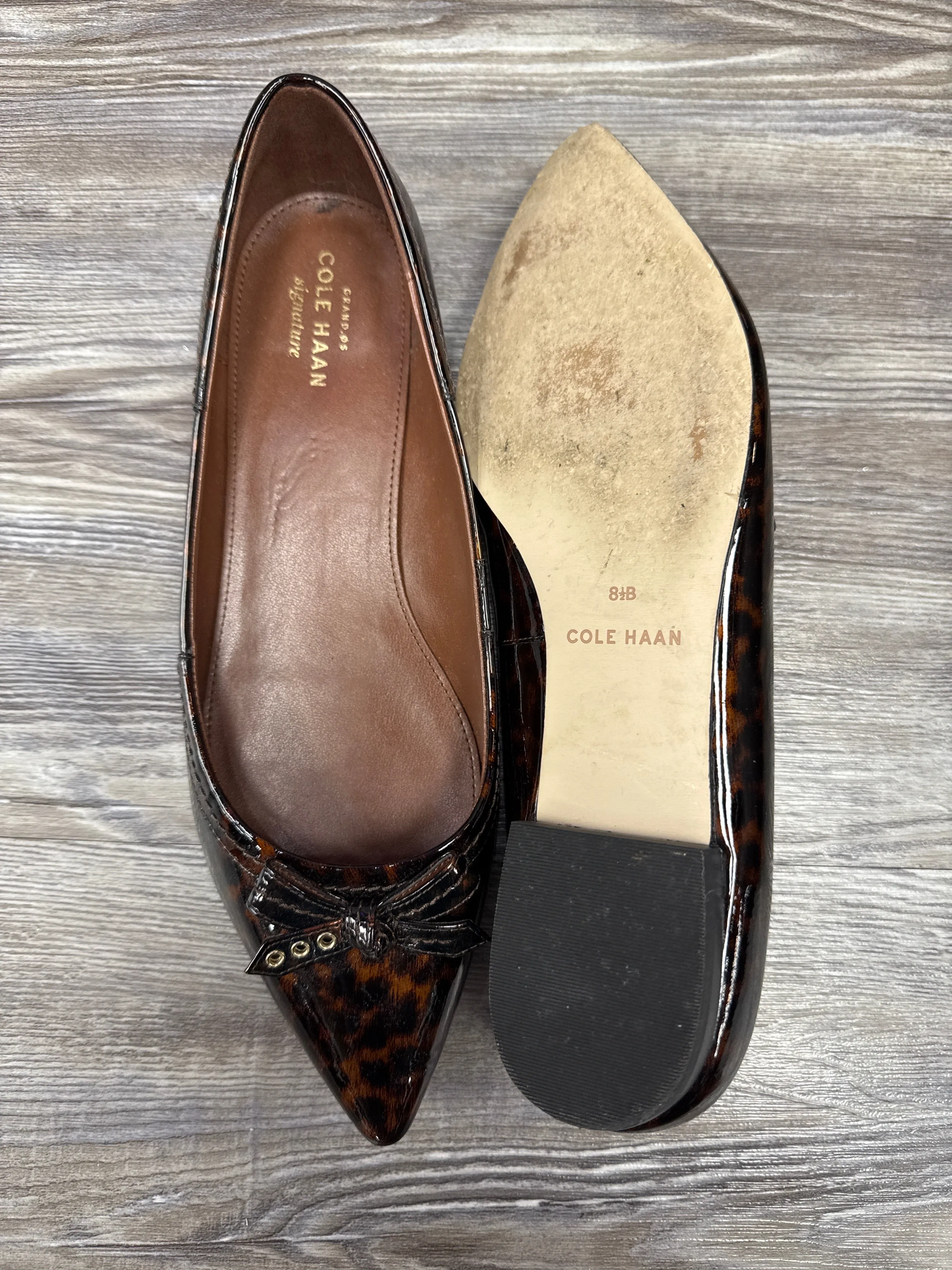 Shoes Flats By Cole-haan In Animal Print, Size: 8.5