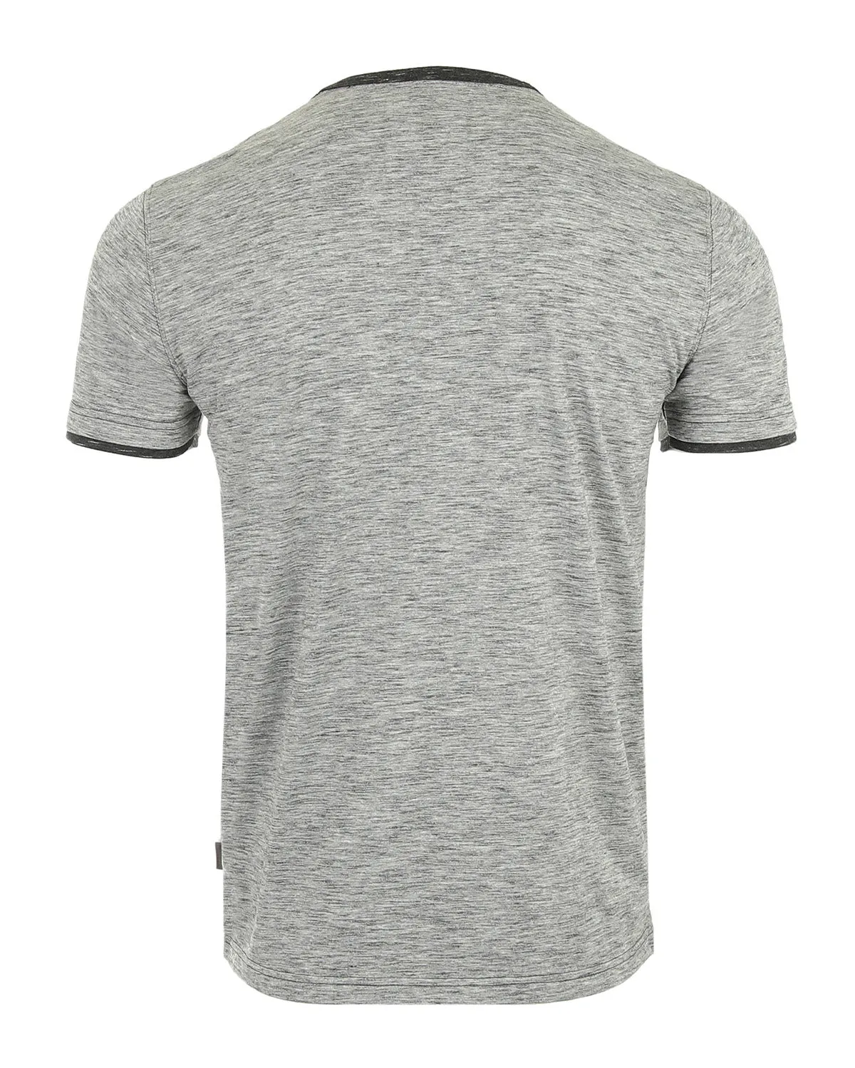 SHORT SLEEVE CONTRAST HEM HENLEY