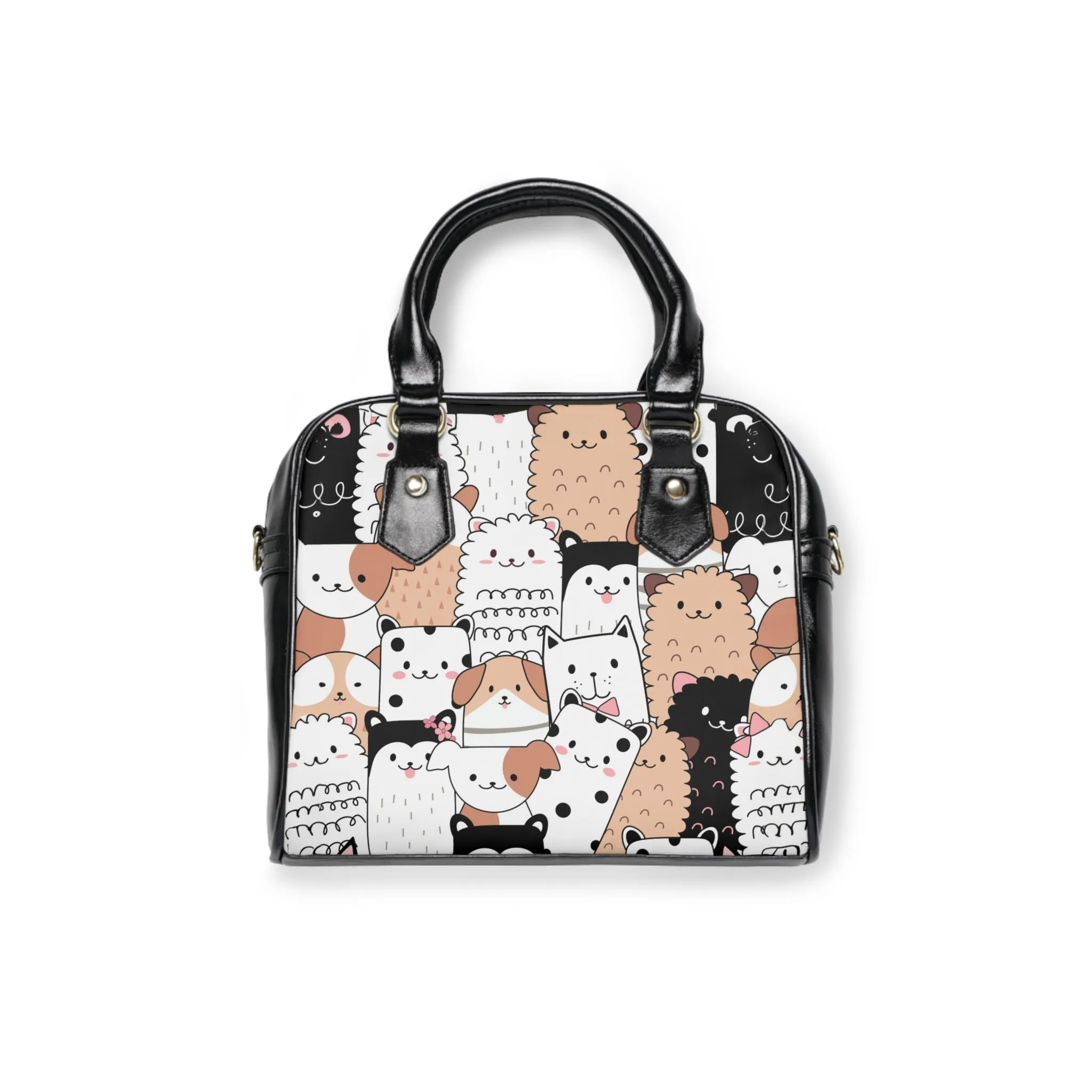 Shoulder Handbag - Cats and Dogs