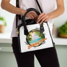 Shoulder Handbag - Holiday Vibes Beach Scene Purse