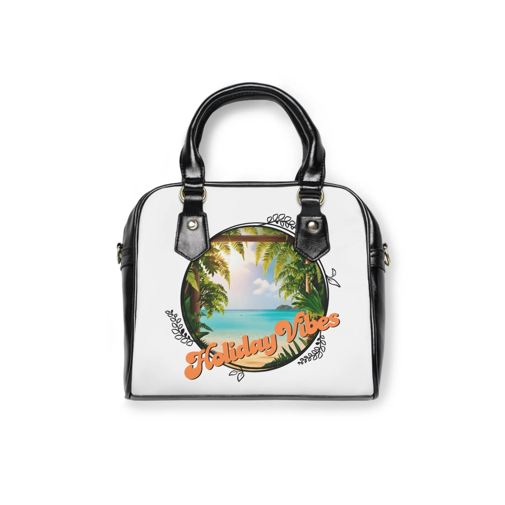 Shoulder Handbag - Holiday Vibes Beach Scene Purse