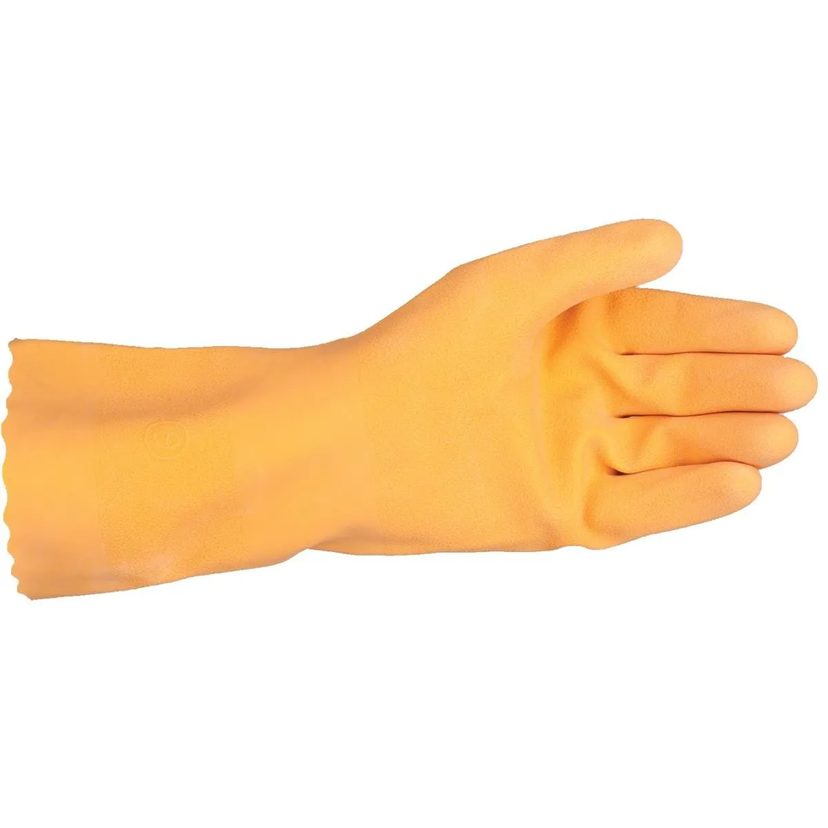 SHOWA 700 Chemical-Resistant 21-mil Latex Rubber Gloves, 12 pair