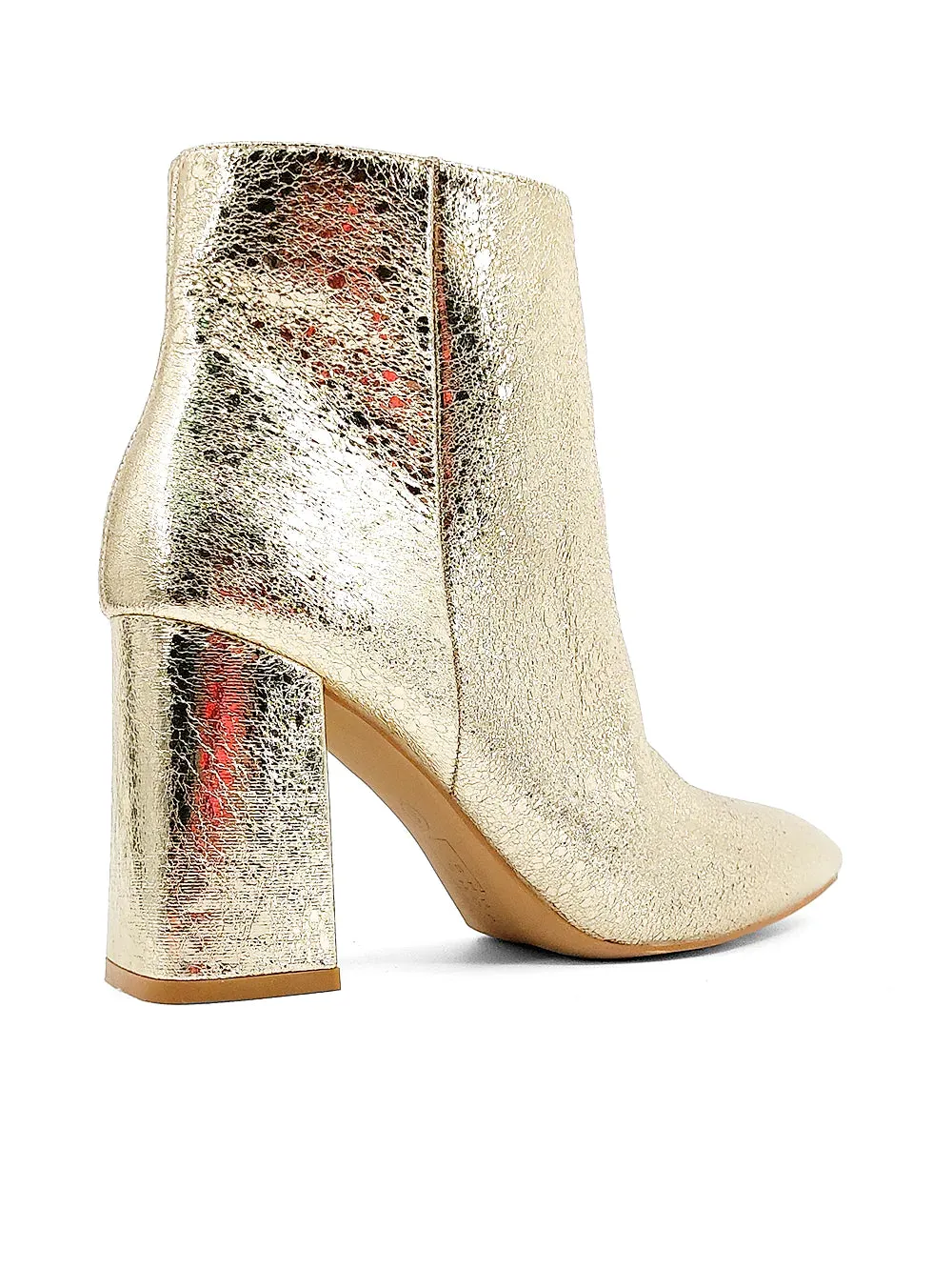 Shu Shop Gold Veronica Bootie