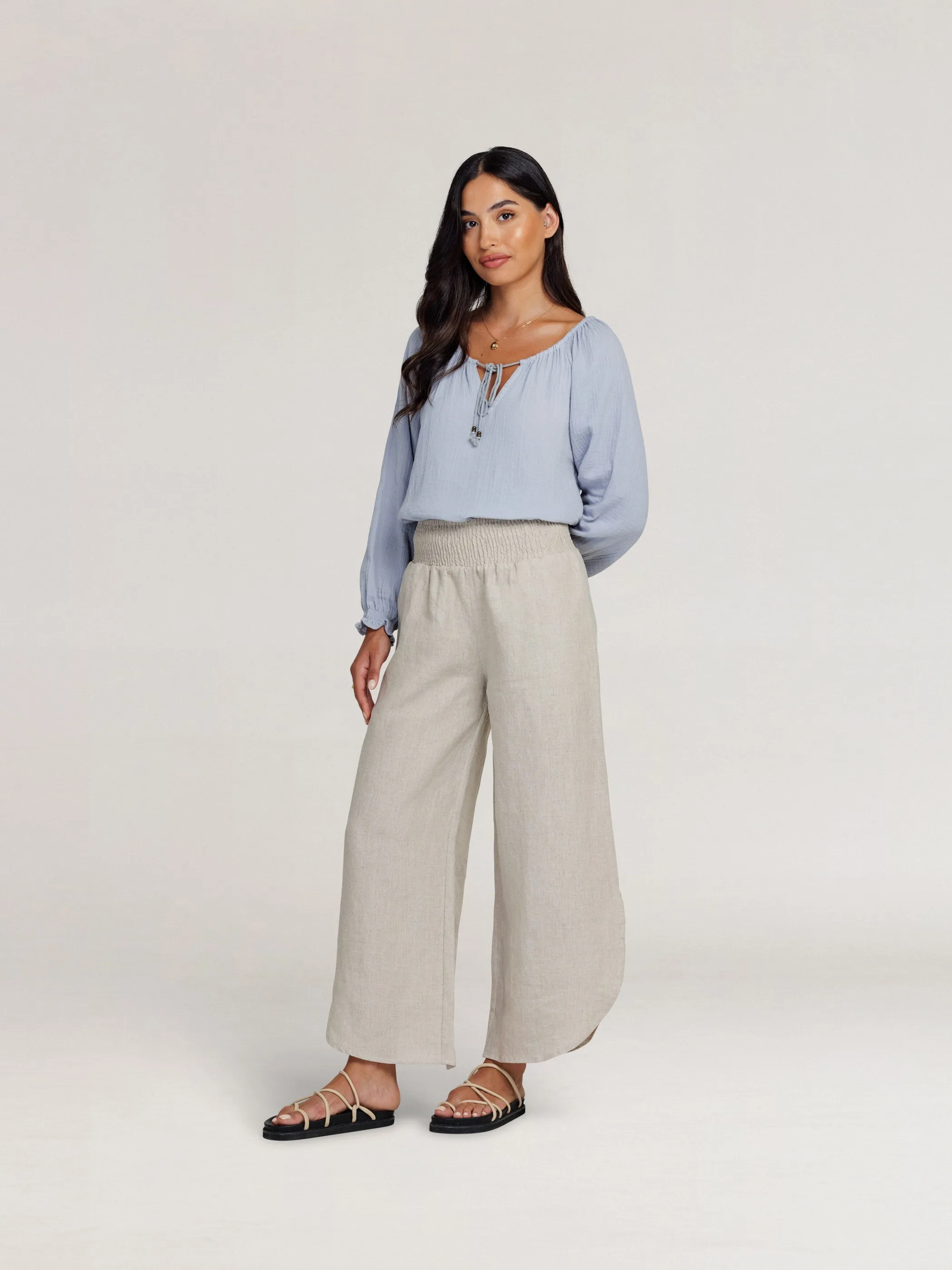 Siena Linen Pants Flax