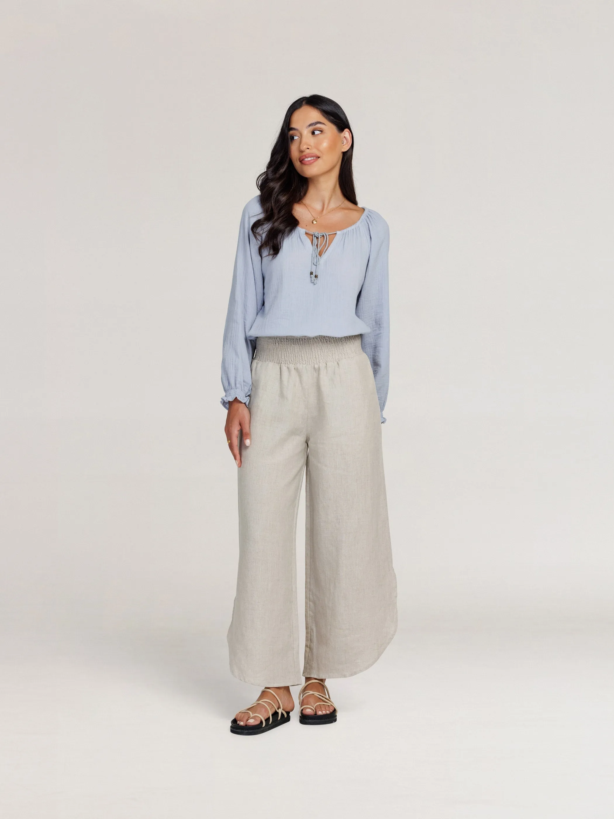 Siena Linen Pants Flax