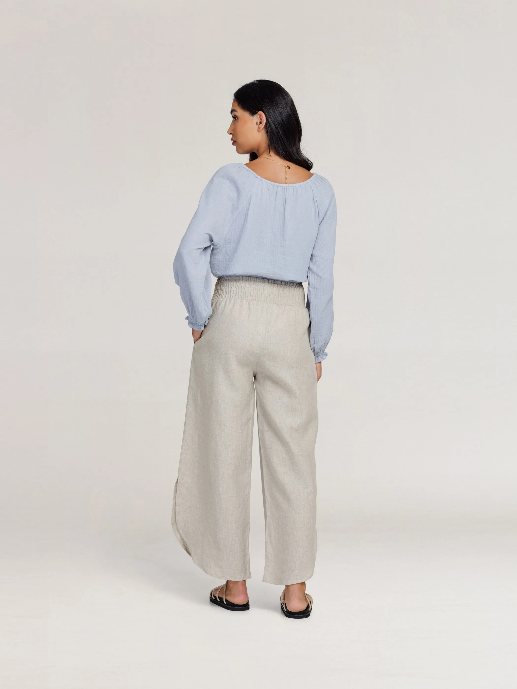 Siena Linen Pants Flax