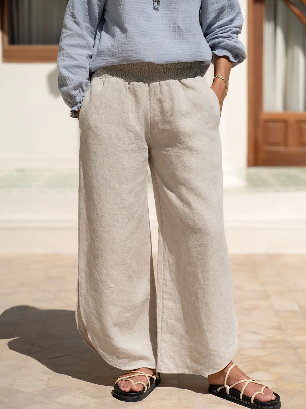 Siena Linen Pants Flax