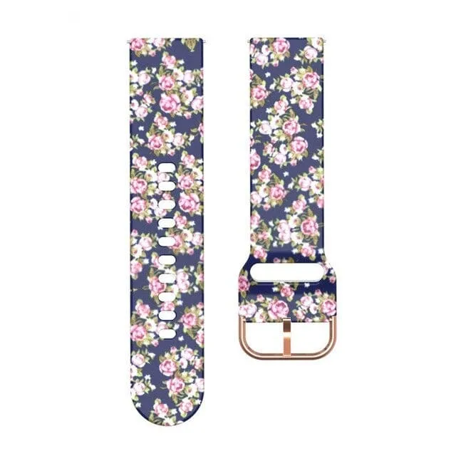 Silicone Pattern Watch Straps compatible with the Huawei Honor S1