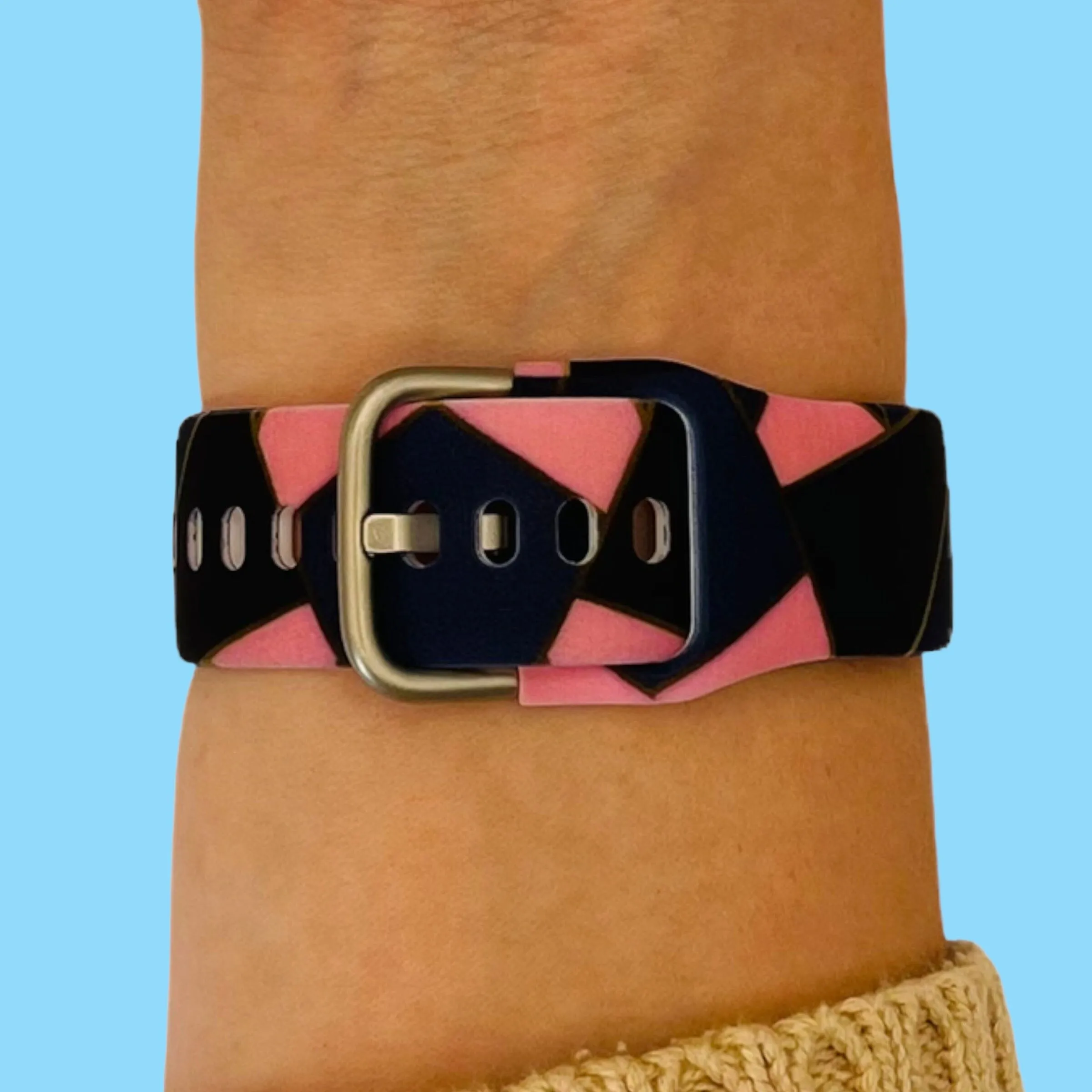 Silicone Pattern Watch Straps compatible with the Samsung 20mm Range