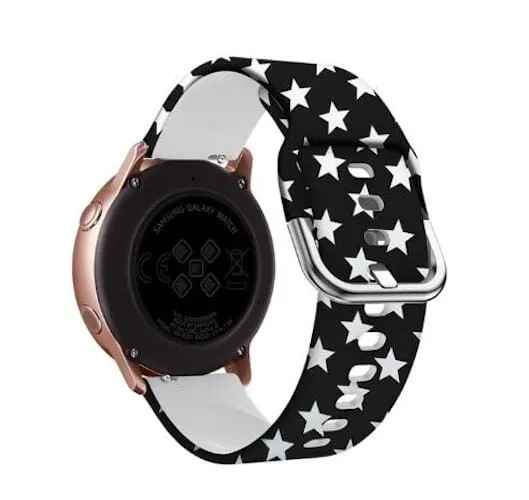 Silicone Pattern Watch Straps compatible with the Samsung 20mm Range