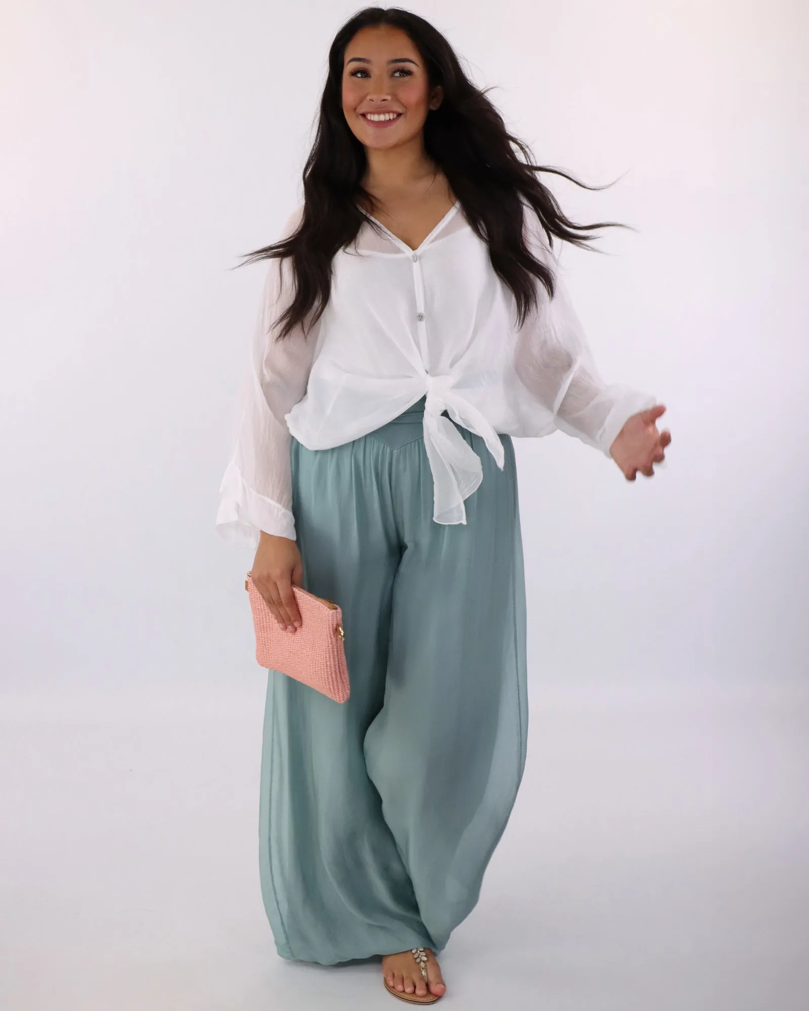 Silk Blend Two Piece Shirt