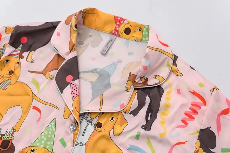 Silky Dachshund Pajamas