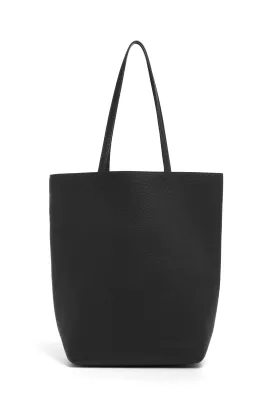 Sillbury Tote Bag in Black Textured Leather