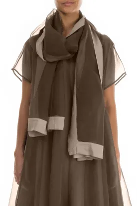 Silver Sage Silk Chiffon Scarf