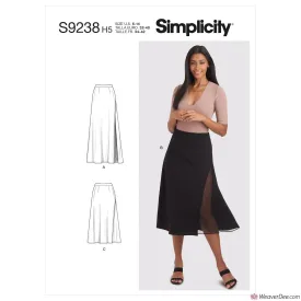 Simplicity Pattern S9238 Misses' Skirts