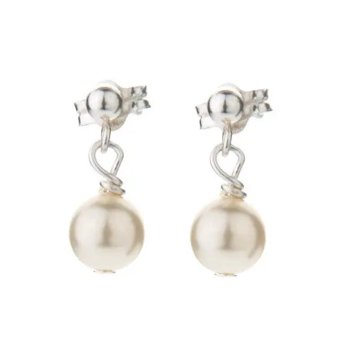 Simplicity Pearl Drop Wedding Earrings