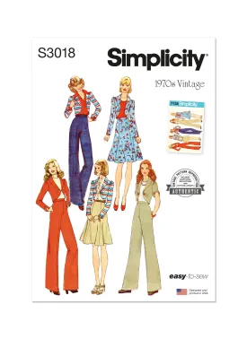 Simplicity Sewing Pattern 3018 Pants, Skirt and Jacket