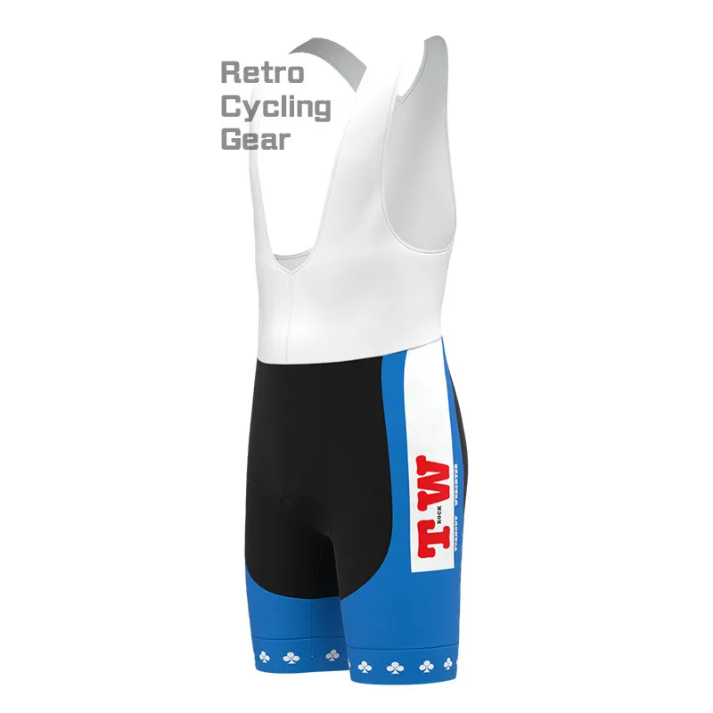 Skala Blue Retro Long Sleeve Cycling Kit