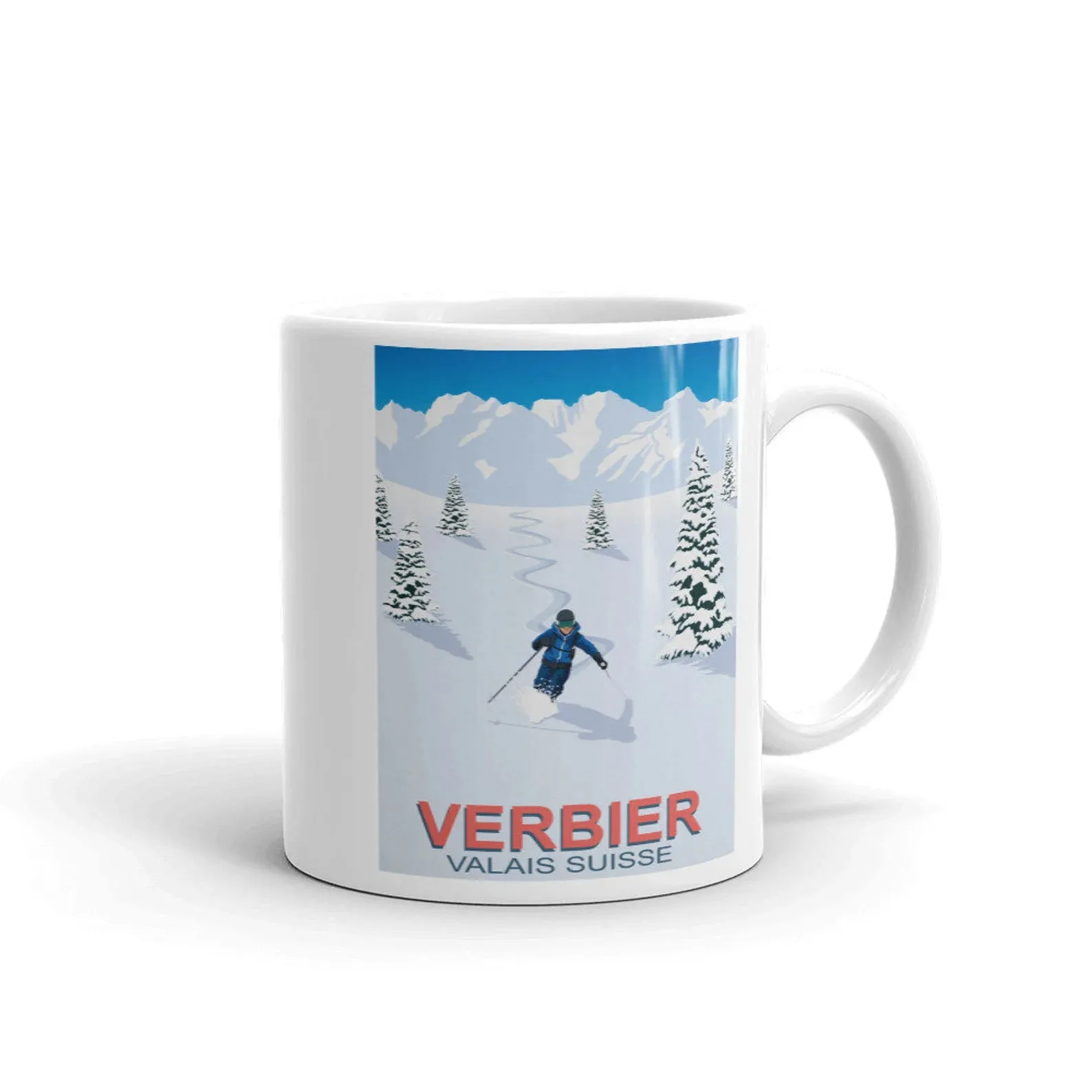 Ski and Snowboard Coffee Mugs, Ski Gift