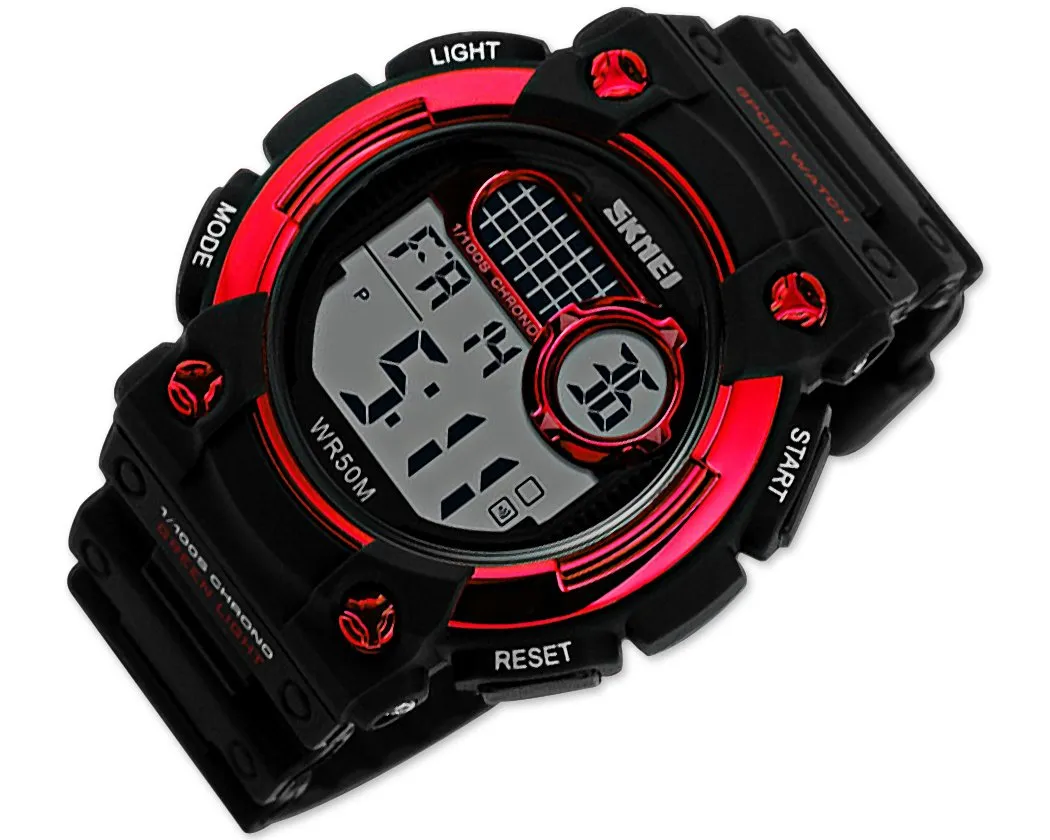 SKMEI Waterproof Day Date Digital Men Running Sports Watch