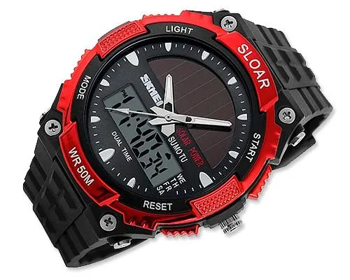 SKMEI Waterproof Men's Solar Outdoor Sport Combination Watch