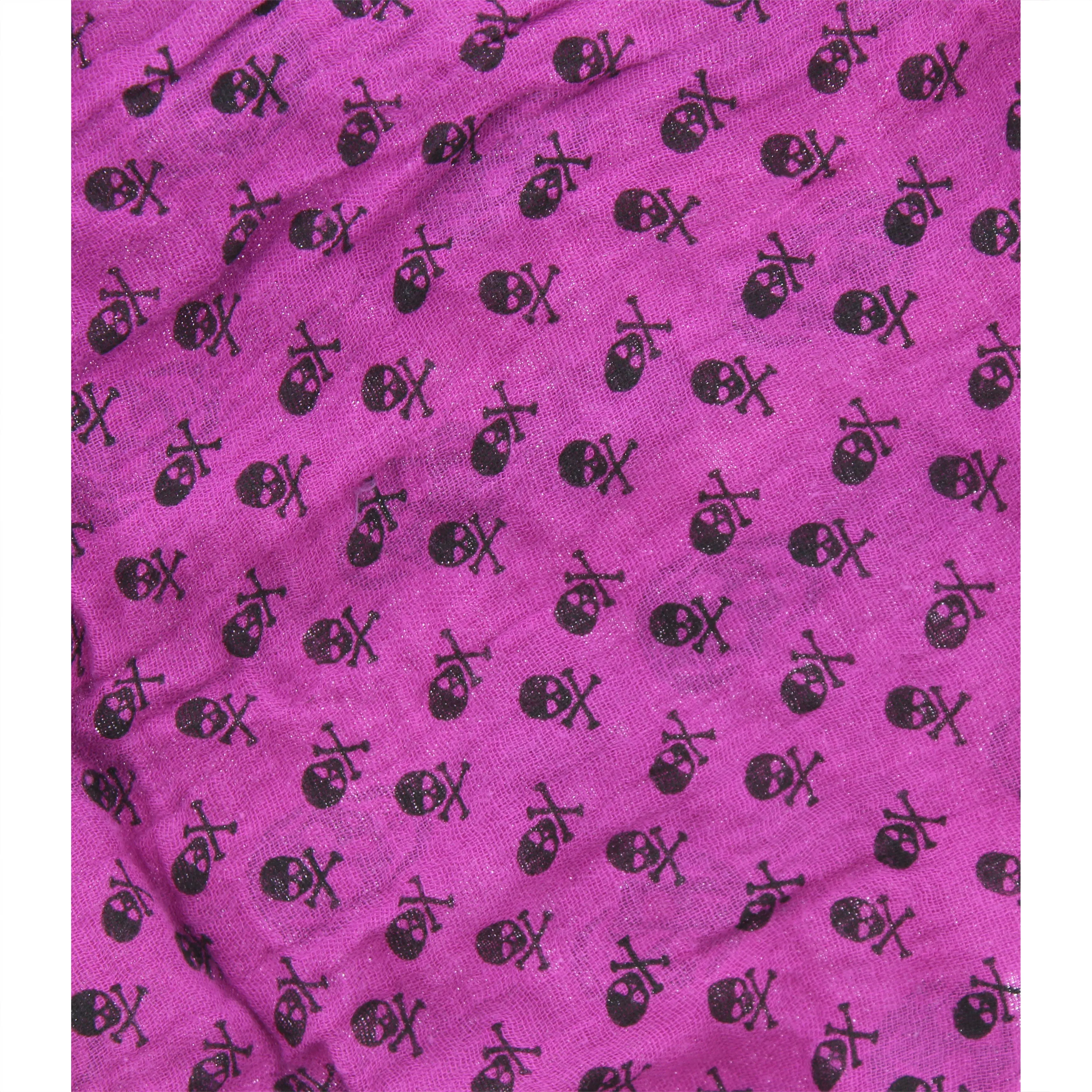 Skull & Crossbones Reversible Triangle Scarf