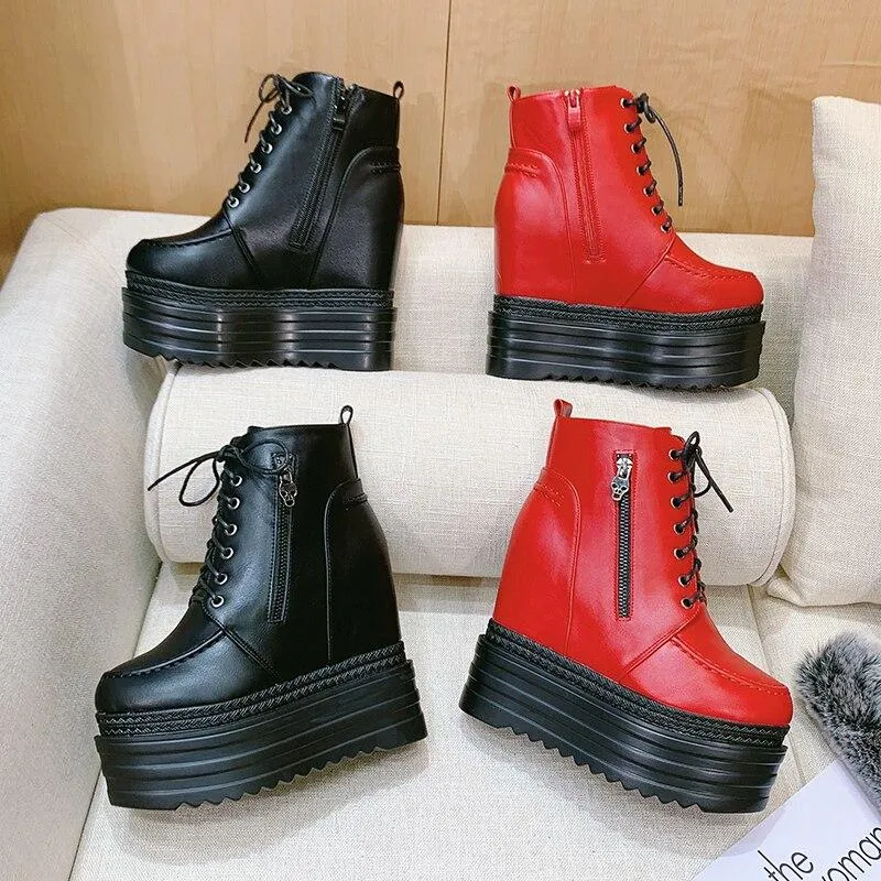 Skull Ankle Boots