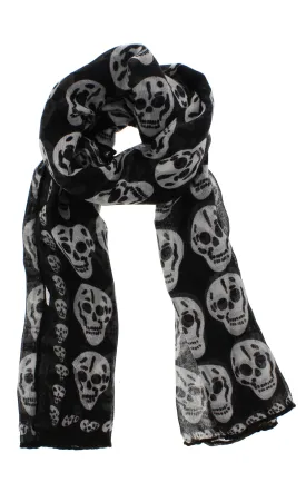 Skull Print Scarf