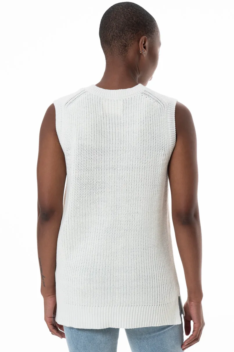 Sleeveless Jumper _ 145658 _ Milk