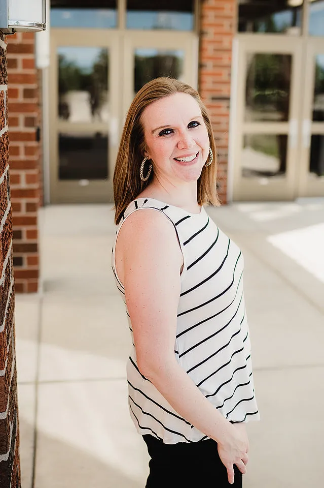 Sleeveless Striped Tank