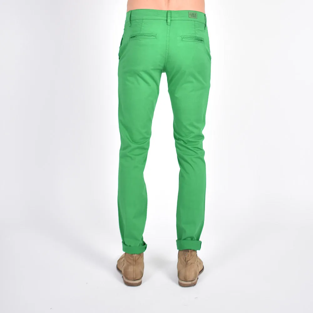 Slim Fit Chino Pants - Emerald Green