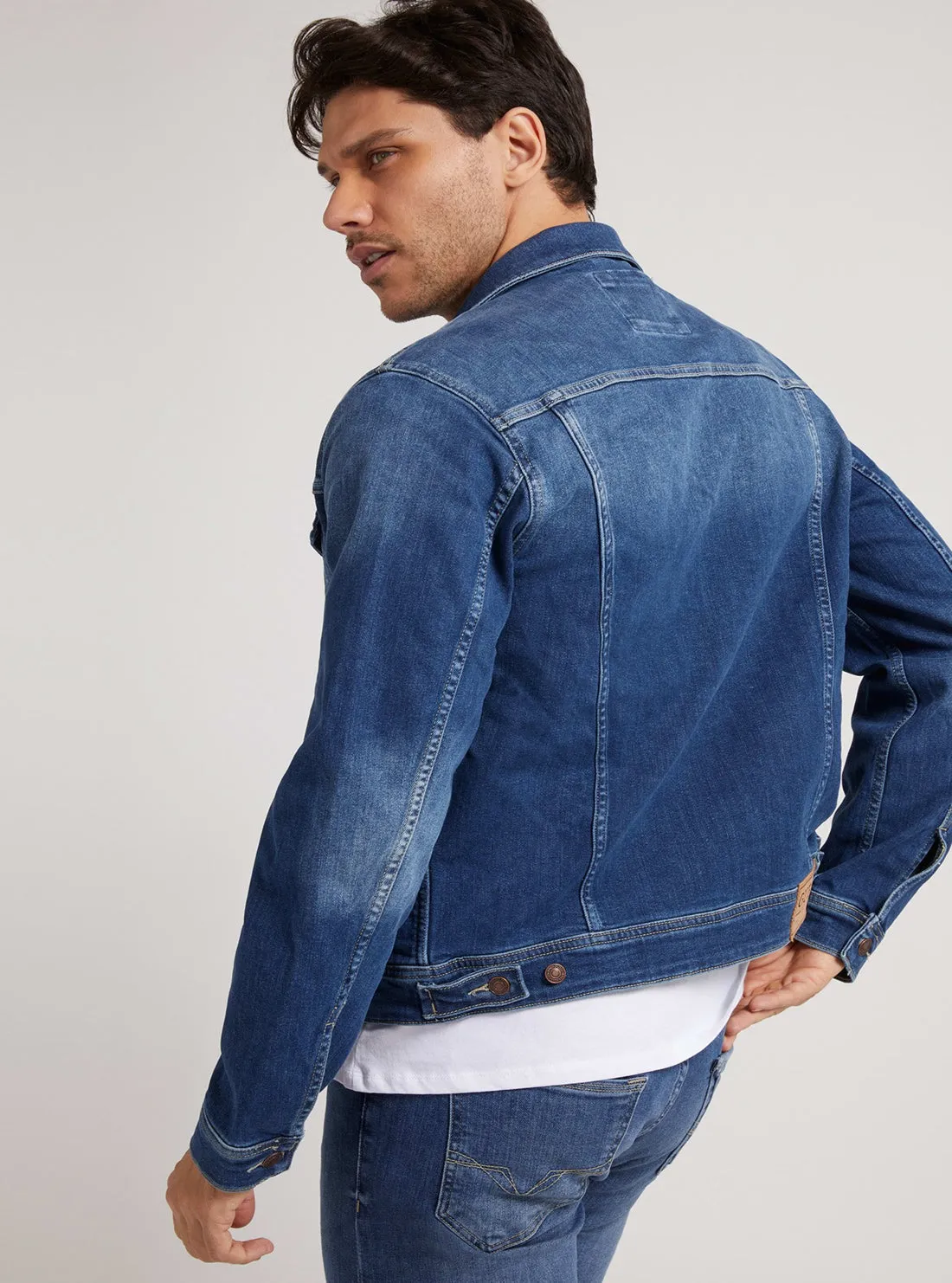 Slim Fit Dillion Denim Medium Blue Jacket