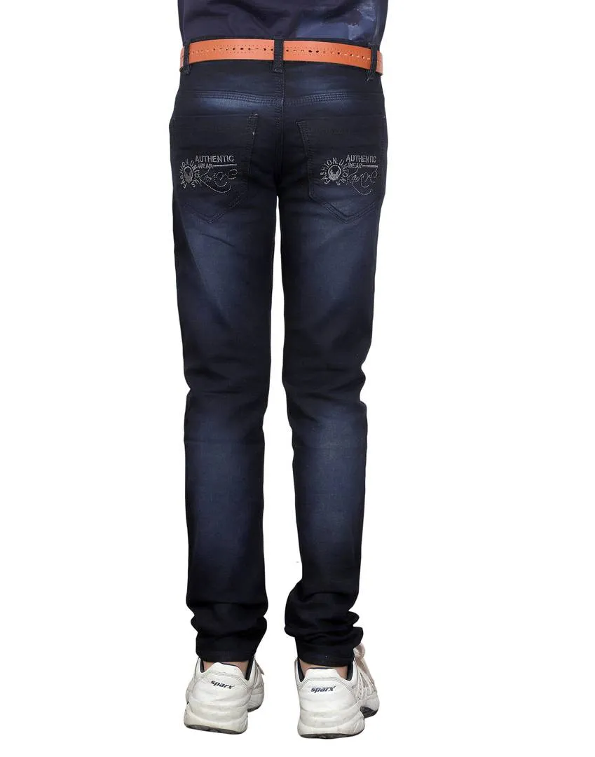 Slim Fit Navy Blue Colour Jeans