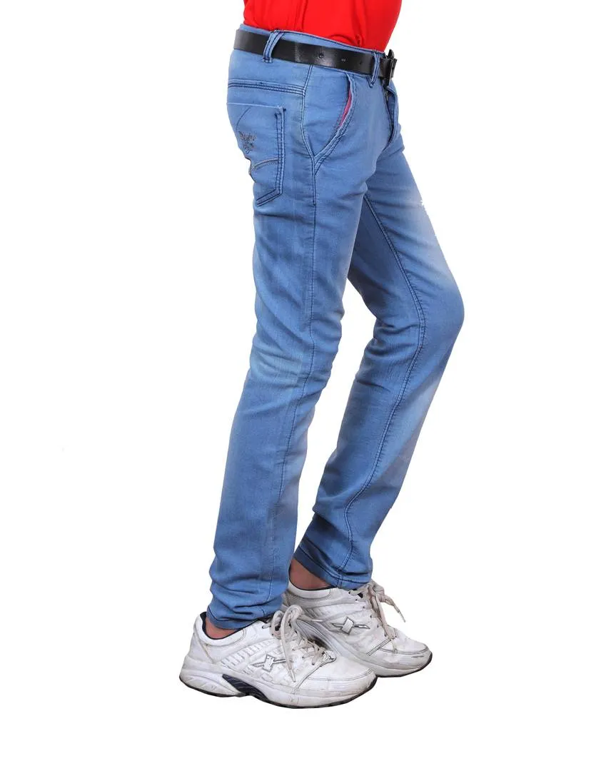 Slim Fit Sky Blue Colour Jeans