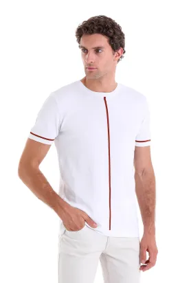 Slim Fit White Crew Neck T-Shirt