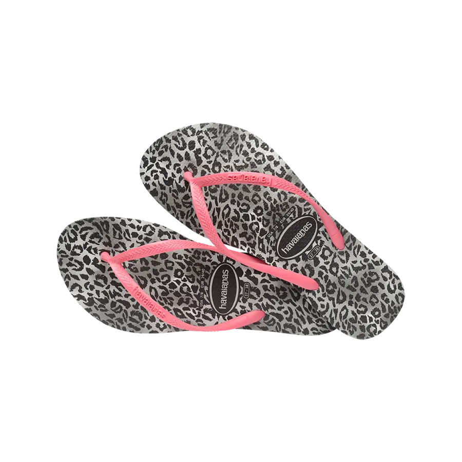 Slim Leopard Flip Flops