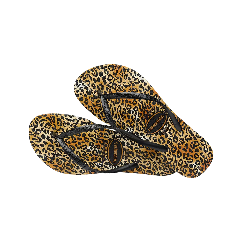 Slim Leopard Flip Flops