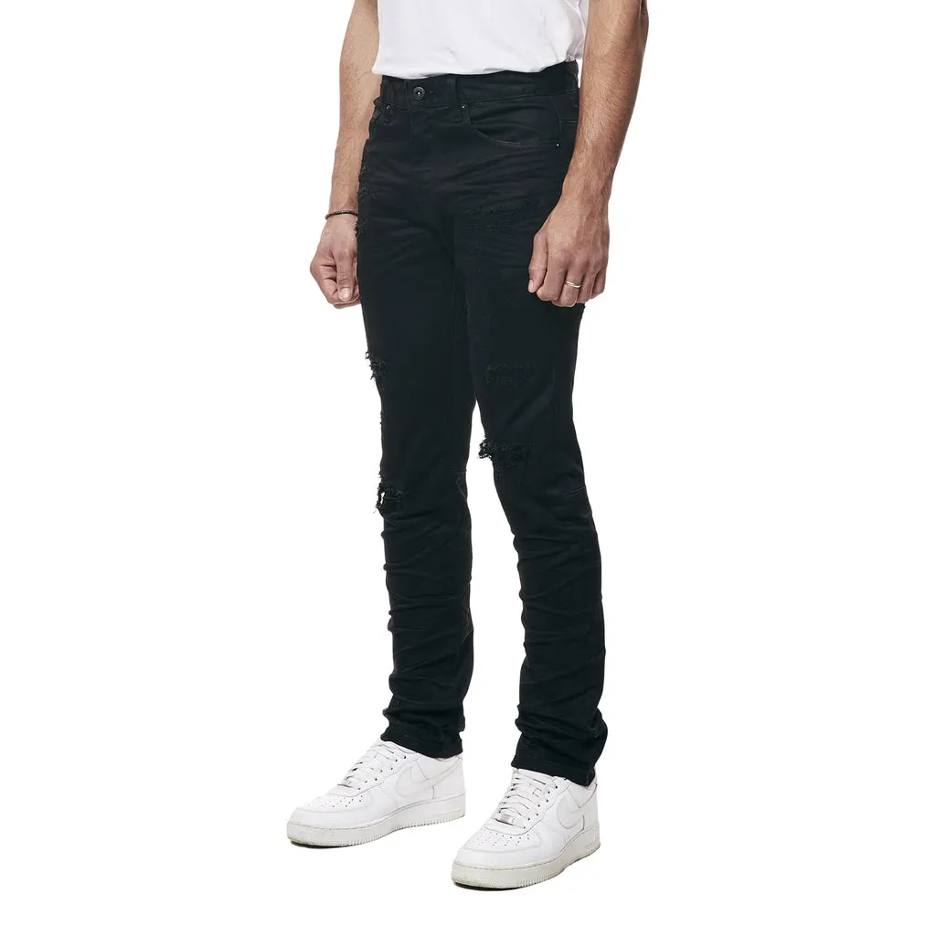 Slim Vintage Washed Jeans - Jet Black