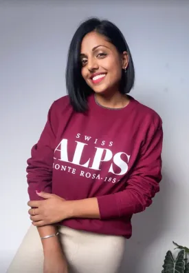 Slogan swiss alps sweatshirt