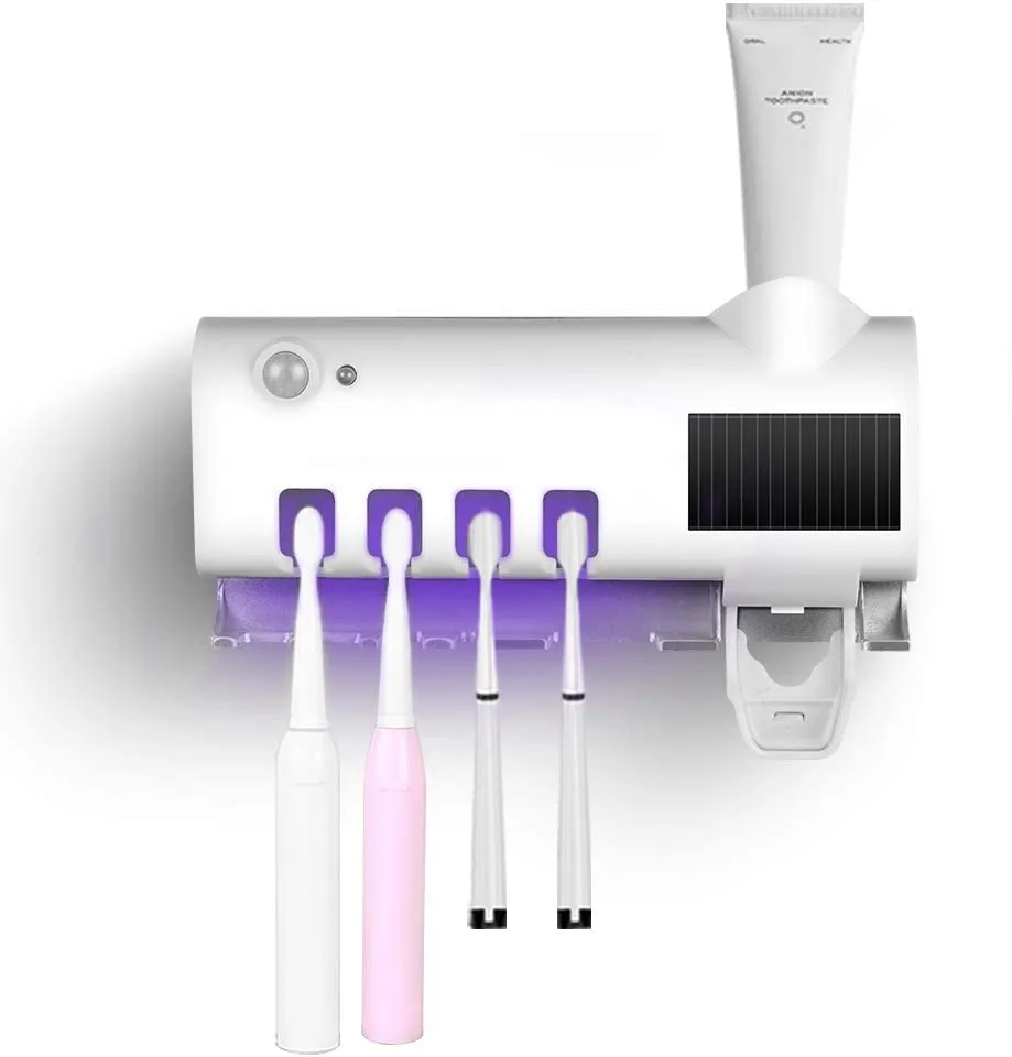 Smart Photocatalyst Automatic UV Toothbrush Steriliser Toothpaste Dispenser