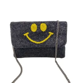 Smile Mini Beaded Clutch