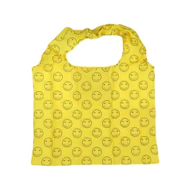 Smiley Yellow Nylon Tote Bag