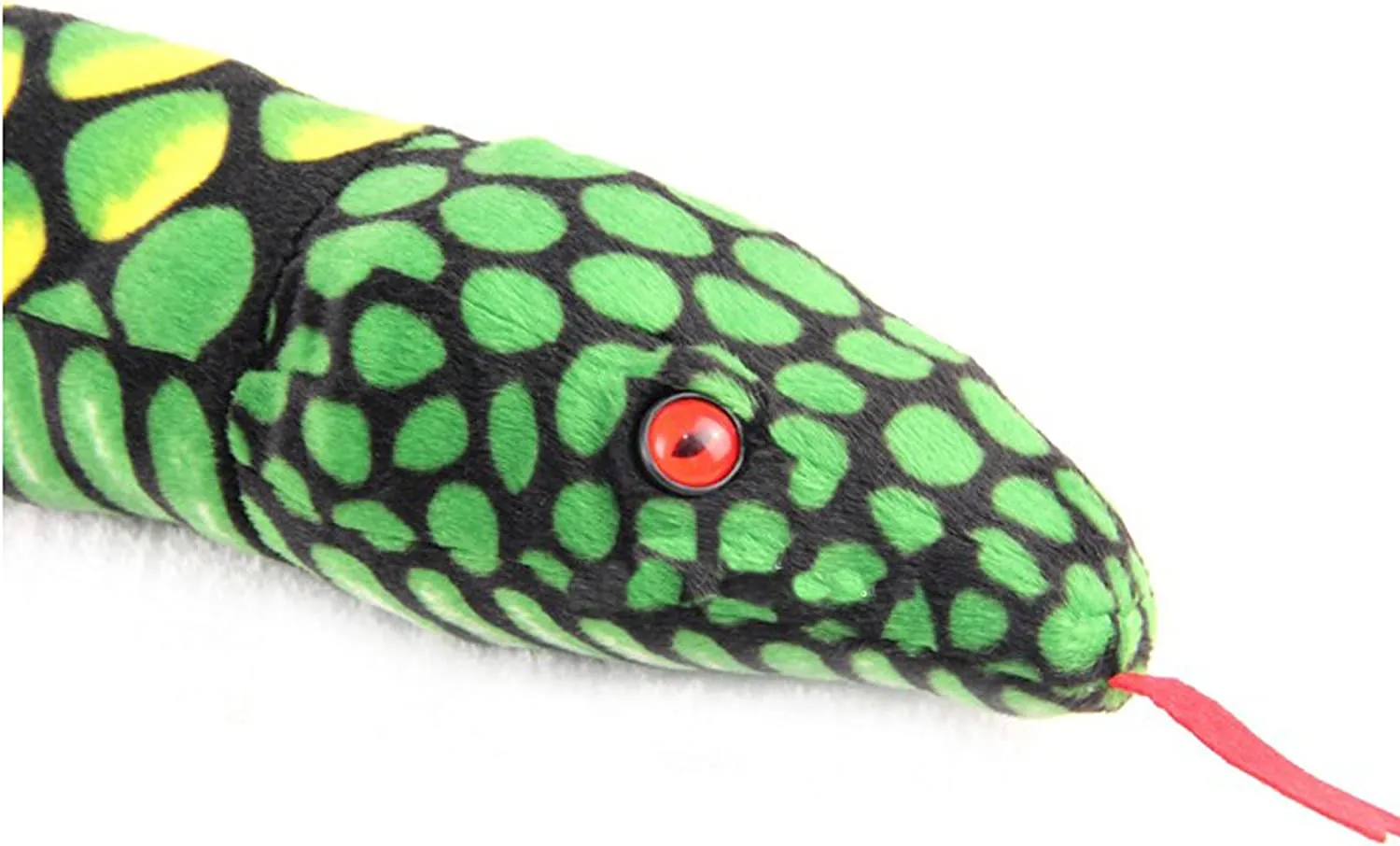 Snake Stuffed Animal Plush Giant Anaconda Realistic Kids Toys Green 67 Inches