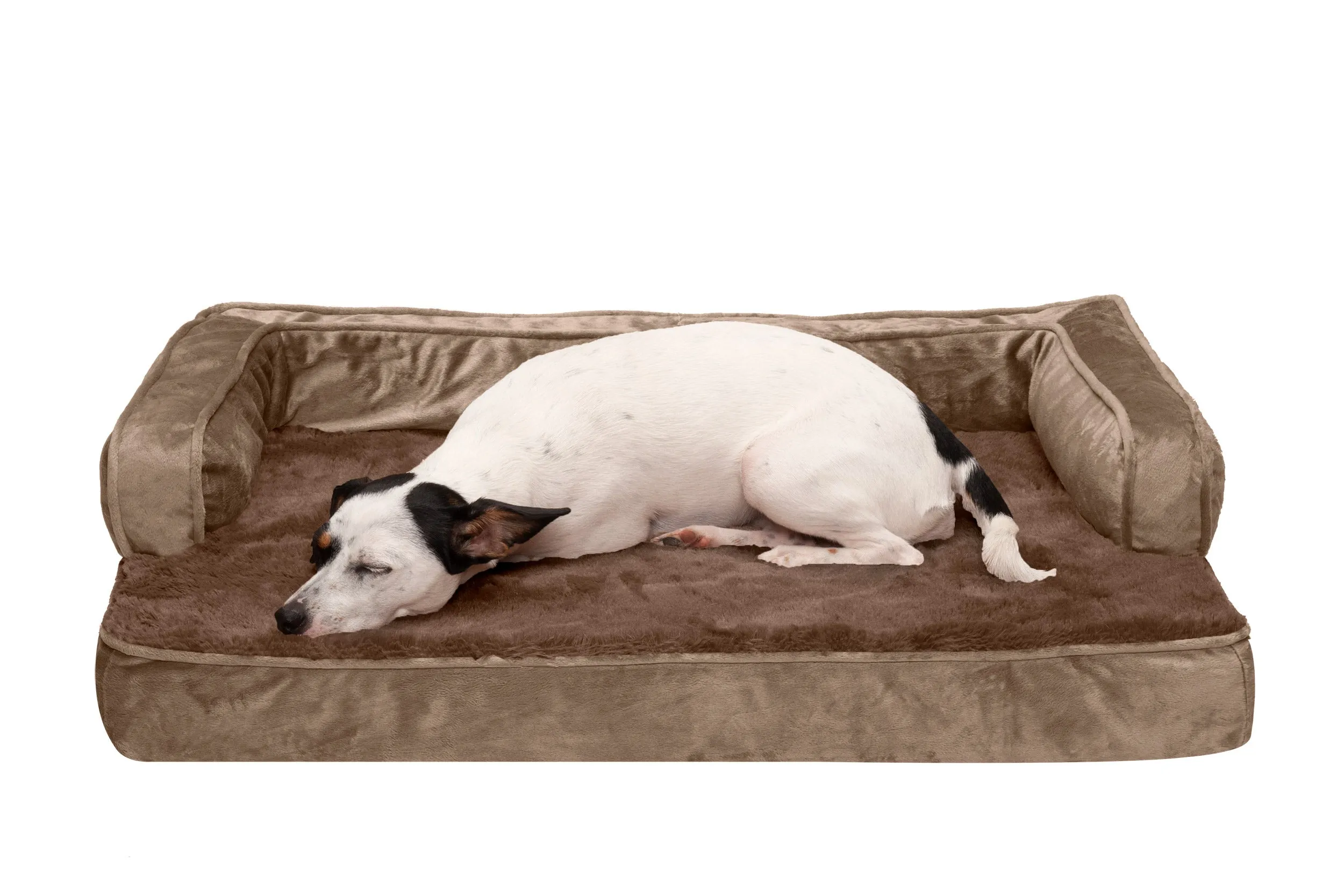 Sofa Dog Bed - Plush & Velvet Comfy Couch