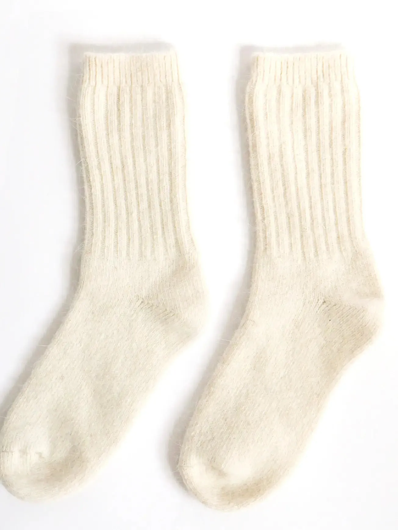 Soft Angora Wool Blend Socks - Multiple Colors