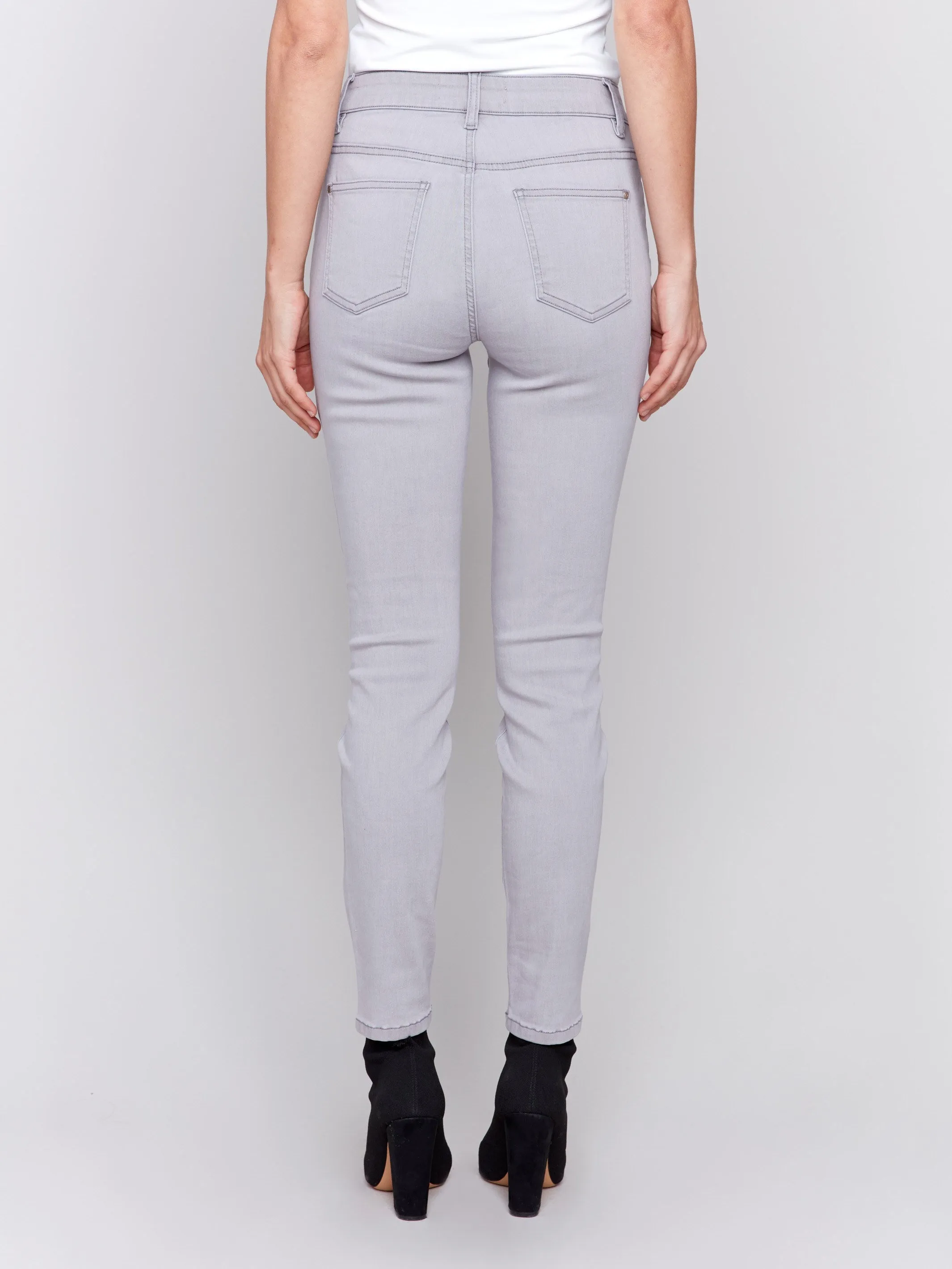 Soft Skinny Jeans - Soft Grey